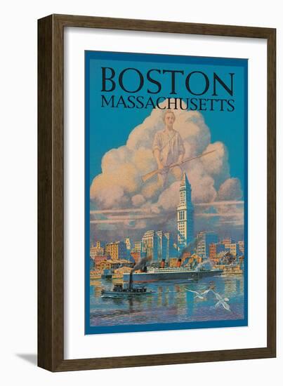 Boston-null-Framed Art Print