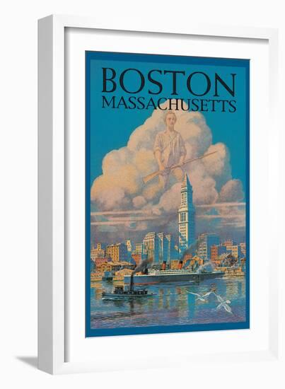 Boston-null-Framed Art Print