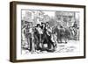 Bostonians Reading the Stamp Act, 1765-null-Framed Giclee Print