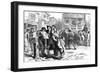 Bostonians Reading the Stamp Act, 1765-null-Framed Giclee Print