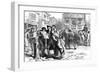 Bostonians Reading the Stamp Act, 1765-null-Framed Giclee Print