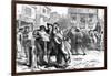 Bostonians Reading the Stamp Act, 1765-null-Framed Giclee Print