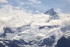 Snow Capped Mountain in the Glacier Bay National Park, Alaska-BostoX-Mounted Photographic Print