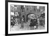 Boswell and Johnson Walking Down Fleet Street, London-null-Framed Premium Giclee Print