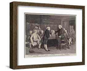 Boswell's Introduction to the Literary Club-Eyre Crowe-Framed Giclee Print