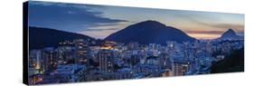 Botafogo and Humaita Neighbourhoods at twilight, elevated view, Rio de Janeiro, Brazil, South Ameri-Karol Kozlowski-Stretched Canvas