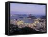 Botafogo and Sugarloaf Mountain from Corcovado, Rio de Janeiro, Brazil-Demetrio Carrasco-Framed Stretched Canvas