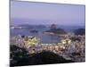 Botafogo and Sugarloaf Mountain from Corcovado, Rio de Janeiro, Brazil-Demetrio Carrasco-Mounted Photographic Print