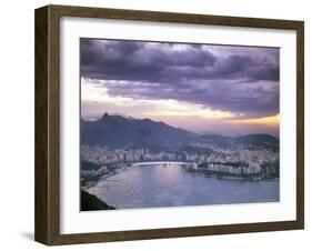 Botafogo Bay at Sunset, Rio De Janeiro, Brazil, South America-Sergio Pitamitz-Framed Photographic Print