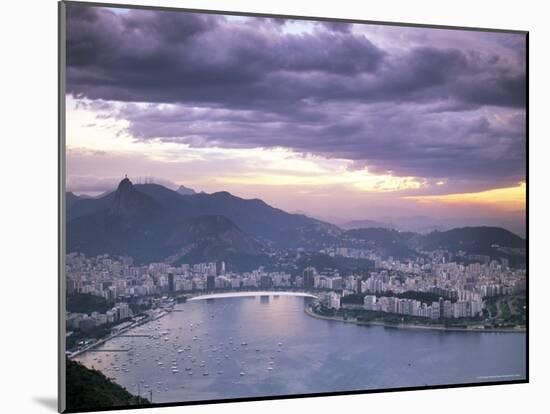Botafogo Bay at Sunset, Rio De Janeiro, Brazil, South America-Sergio Pitamitz-Mounted Photographic Print
