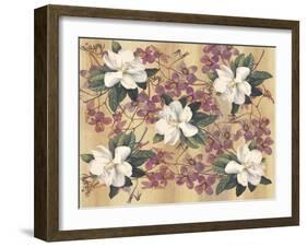 Botanic Magnolia-Maria Trad-Framed Giclee Print