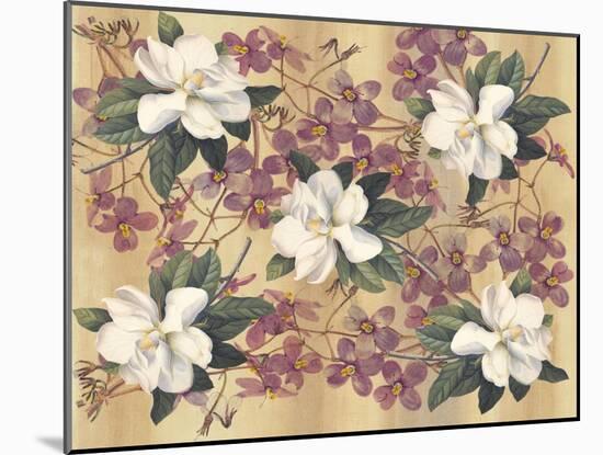 Botanic Magnolia-Maria Trad-Mounted Giclee Print