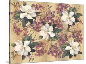 Botanic Magnolia-Maria Trad-Stretched Canvas