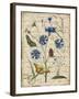 Botanical-Aster-Bluet-Damask-Jean Plout-Framed Giclee Print