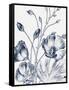 Botanical Beauty Chalk IX Blue on White Crop-Wild Apple Portfolio-Framed Stretched Canvas