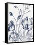 Botanical Beauty Chalk IX Blue on White Crop-Wild Apple Portfolio-Framed Stretched Canvas