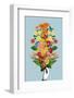 Botanical Blue Bouquet-Frida Floral Studio-Framed Photographic Print