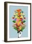 Botanical Blue Bouquet-Frida Floral Studio-Framed Photographic Print