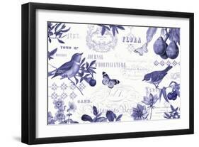 Botanical Blue I-Katie Pertiet-Framed Art Print