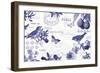 Botanical Blue I-Katie Pertiet-Framed Premium Giclee Print