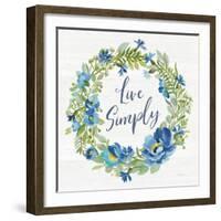 Botanical Blue VI-Silvia Vassileva-Framed Art Print