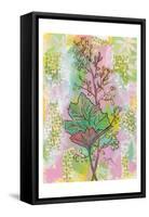 Botanical Boho Foam Flower-Beverly Dyer-Framed Stretched Canvas