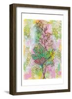 Botanical Boho Foam Flower-Beverly Dyer-Framed Art Print