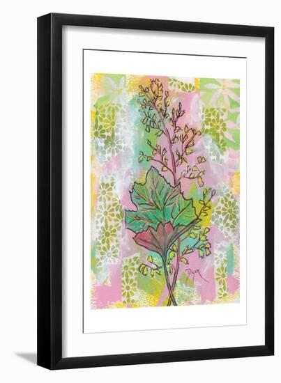 Botanical Boho Foam Flower-Beverly Dyer-Framed Art Print