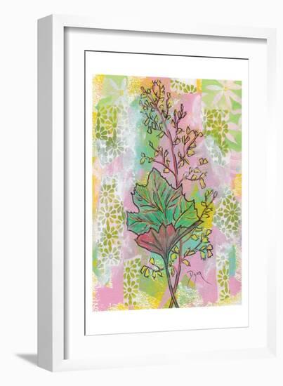 Botanical Boho Foam Flower-Beverly Dyer-Framed Art Print