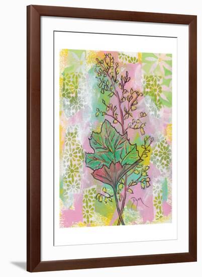 Botanical Boho Foam Flower-Beverly Dyer-Framed Art Print