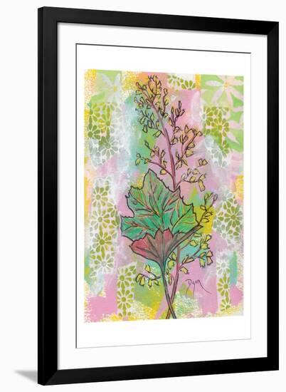 Botanical Boho Foam Flower-Beverly Dyer-Framed Art Print