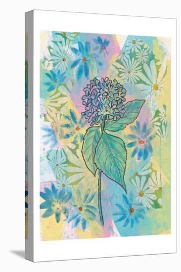 Botanical Boho Hydrangea-Beverly Dyer-Stretched Canvas