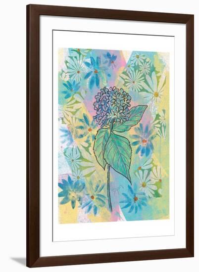 Botanical Boho Hydrangea-Beverly Dyer-Framed Art Print