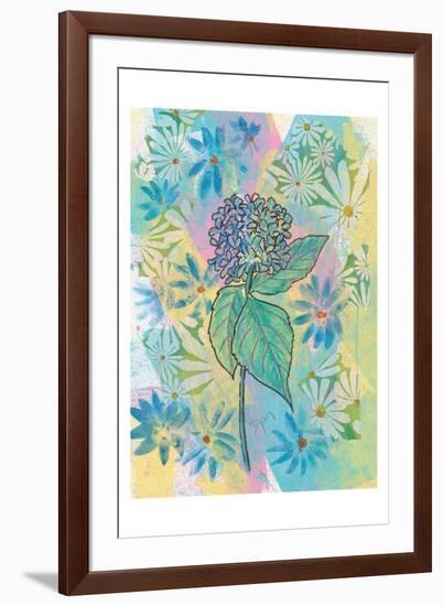 Botanical Boho Hydrangea-Beverly Dyer-Framed Art Print