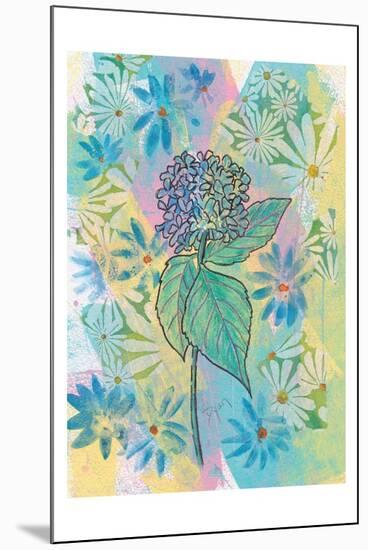 Botanical Boho Hydrangea-Beverly Dyer-Mounted Art Print