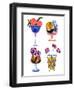 Botanical Cocktails-Tara Reed-Framed Art Print