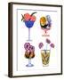 Botanical Cocktails-Tara Reed-Framed Art Print