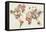 Botanical Floral Map Light-Wild Apple Portfolio-Framed Stretched Canvas