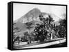 Botanical Gardens and Mount Corcovado, Rio De Janeiro, Brazil, 1893-John L Stoddard-Framed Stretched Canvas