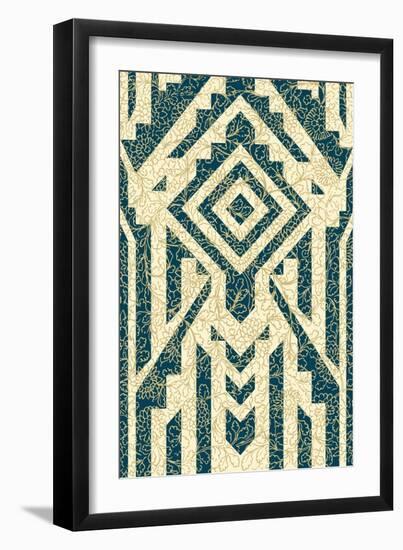 Botanical Geometric Pattern-null-Framed Art Print