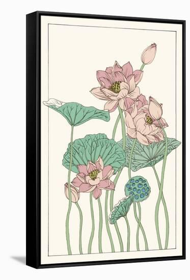 Botanical Gloriosa Lotus I-Melissa Wang-Framed Stretched Canvas