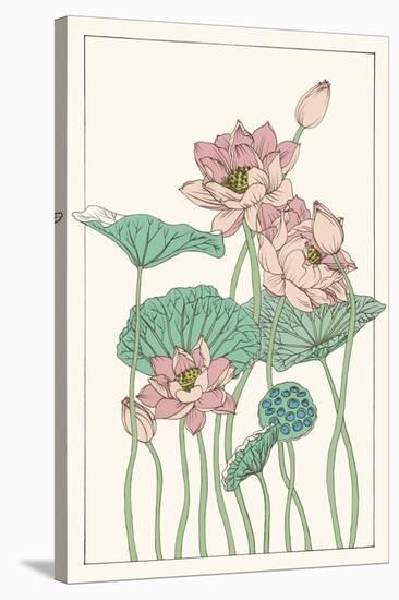 Botanical Gloriosa Lotus I-Melissa Wang-Stretched Canvas