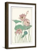 Botanical Gloriosa Lotus I-Melissa Wang-Framed Art Print