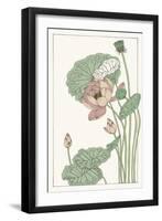 Botanical Gloriosa Lotus II-Melissa Wang-Framed Art Print