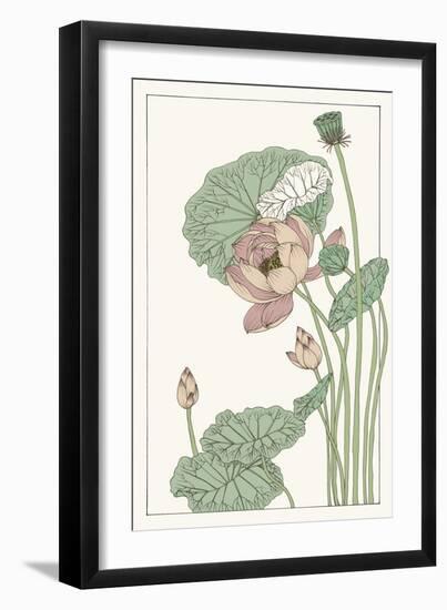 Botanical Gloriosa Lotus II-Melissa Wang-Framed Art Print