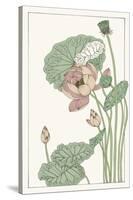 Botanical Gloriosa Lotus II-Melissa Wang-Stretched Canvas