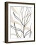 Botanical Lines Art-Elena Ristova-Framed Giclee Print
