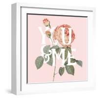 Botanical Pink Rose II You-Wild Apple Portfolio-Framed Art Print