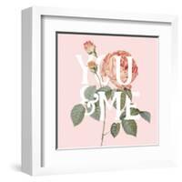 Botanical Pink Rose II You-Wild Apple Portfolio-Framed Art Print