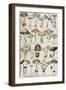 Botanical Plate Depicting 'Good and Bad Mushrooms', C.1900-null-Framed Giclee Print